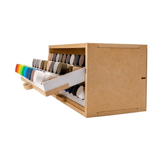 Arttystation #19B Opera Slide & Tiling Drawer Paint Shelf (36mm Type, for 40 paints) Arttystation #19B Opera Slide & Tiling Drawer Paint Shelf (36mm Type, for 40 paints)