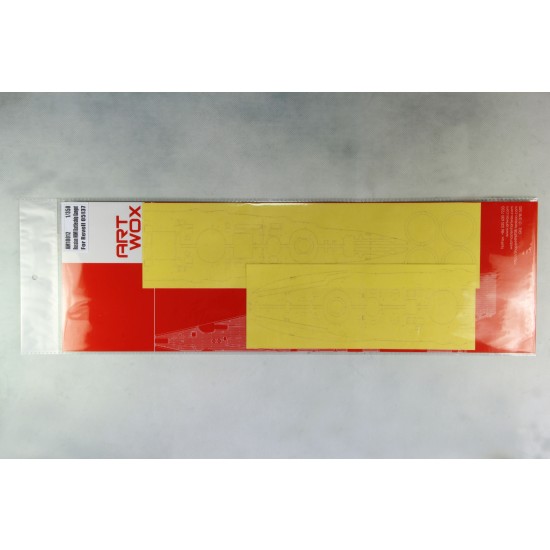 1/350 Russian WWI Battleship Gangut Deck Masking Sheet for Revell kit #05137 1/350 Russian WWI Battleship Gangut Deck Masking Sheet for Revell kit #05137