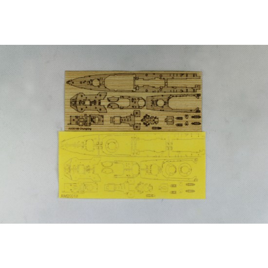 1/700 Light Cruiser ChungKing Wooden Deck w/Masking Sheet & Photoetch for Flyhawk kit 1111 1/700 Light Cruiser ChungKing Wooden Deck w/Masking Sheet & Photoetch for Flyhawk kit 1111