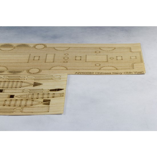 1/144 Chih Yuen Wooden Deck w/Masking Sheet & Photoetch for Bronco KB14001 1/144 Chih Yuen Wooden Deck w/Masking Sheet & Photoetch for Bronco KB14001