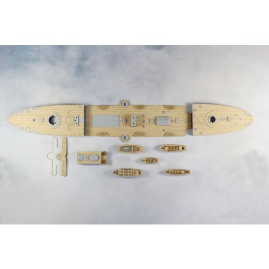 1/144 Chih Yuen Wooden Deck w/Masking Sheet & Photoetch for Bronco KB14001 1/144 Chih Yuen Wooden Deck w/Masking Sheet & Photoetch for Bronco KB14001