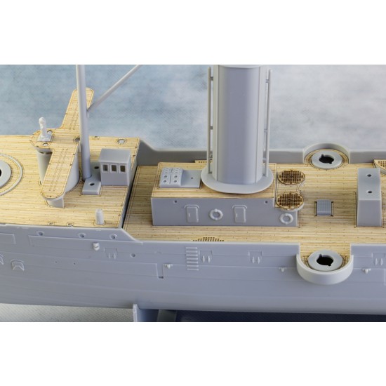 1/144 Chih Yuen Wooden Deck w/Masking Sheet & Photoetch for Bronco KB14001 1/144 Chih Yuen Wooden Deck w/Masking Sheet & Photoetch for Bronco KB14001