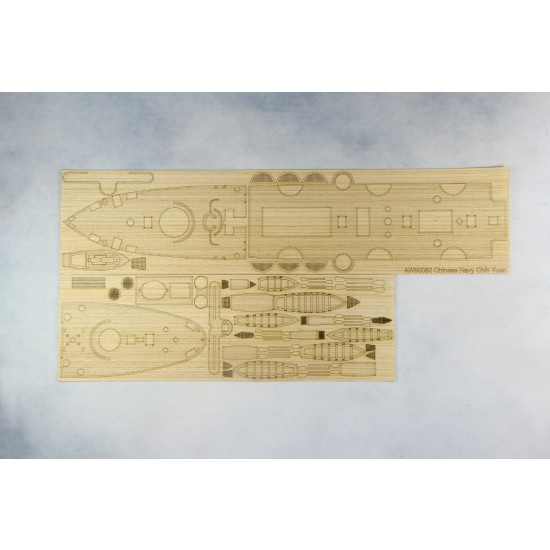 1/144 Chih Yuen Wooden Deck w/Masking Sheet & Photoetch for Bronco KB14001 1/144 Chih Yuen Wooden Deck w/Masking Sheet & Photoetch for Bronco KB14001