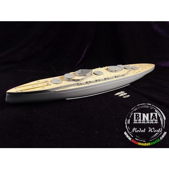 1/350 German Battleship Markgraf Wooden Deck w/PE for ICM Model kit #S.005 1/350 German Battleship Markgraf Wooden Deck w/PE for ICM Model kit #S.005