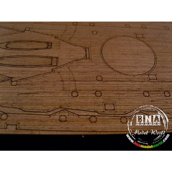 1/350 German Battleship Markgraf Wooden Deck w/PE for ICM Model kit #S.005 1/350 German Battleship Markgraf Wooden Deck w/PE for ICM Model kit #S.005