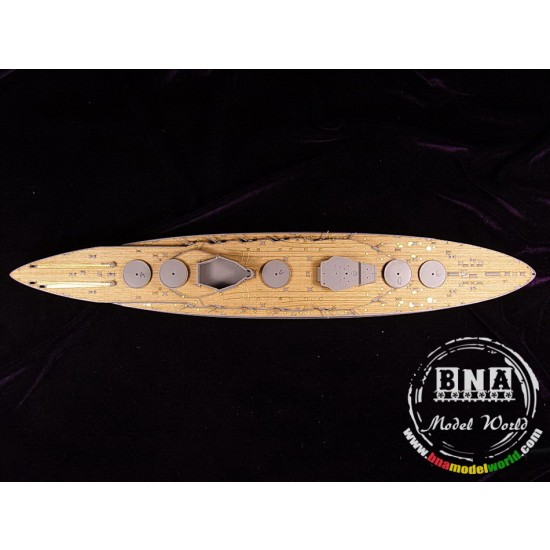 1/350 German Battleship Markgraf Wooden Deck w/PE for ICM Model kit #S.005 1/350 German Battleship Markgraf Wooden Deck w/PE for ICM Model kit #S.005
