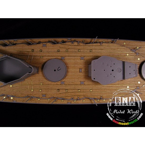 1/350 German Battleship Markgraf Wooden Deck w/PE for ICM Model kit #S.005 1/350 German Battleship Markgraf Wooden Deck w/PE for ICM Model kit #S.005