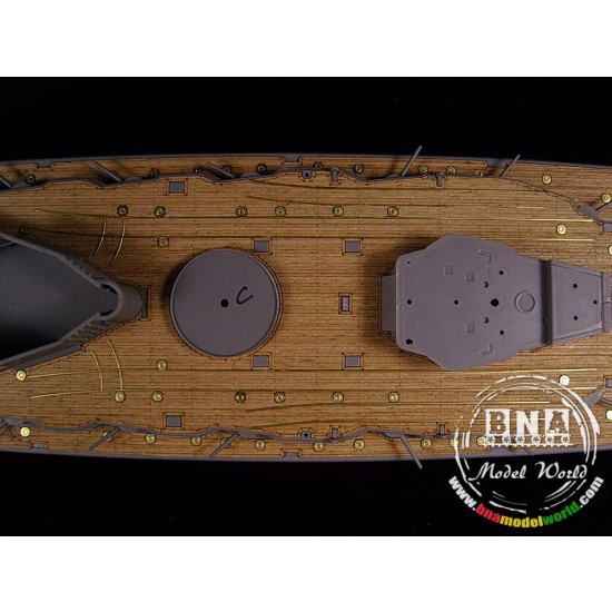1/350 German Battleship Markgraf Wooden Deck w/PE for ICM Model kit #S.005 1/350 German Battleship Markgraf Wooden Deck w/PE for ICM Model kit #S.005