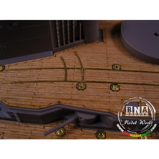 1/350 German Battleship Markgraf Wooden Deck w/PE for ICM Model kit #S.005 1/350 German Battleship Markgraf Wooden Deck w/PE for ICM Model kit #S.005