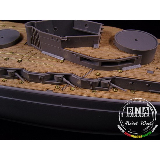 1/350 German Battleship Markgraf Wooden Deck w/PE for ICM Model kit #S.005 1/350 German Battleship Markgraf Wooden Deck w/PE for ICM Model kit #S.005