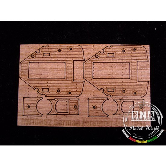 Hunter 1/350 German Zerstorer Z-30 1942 wooden deck for TRUMPETER 05322 W35063 