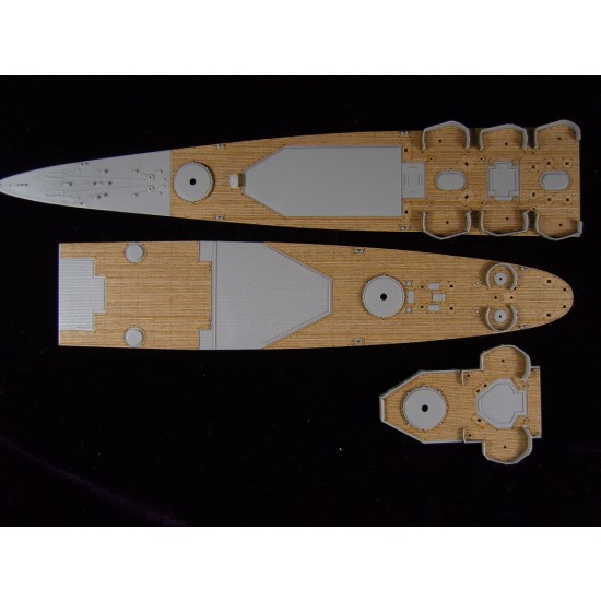 1/350 USS San Francisco CA-38 1942 Wooden Deck for Trumpeter kit #05309 1/350 USS San Francisco CA-38 1942 Wooden Deck for Trumpeter kit #05309