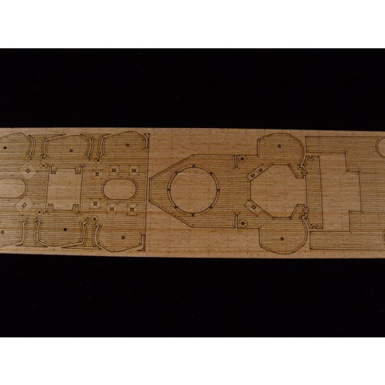 1/350 USS San Francisco CA-38 1942 Wooden Deck for Trumpeter kit #05309 1/350 USS San Francisco CA-38 1942 Wooden Deck for Trumpeter kit #05309