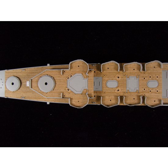 1/350 USS San Francisco CA-38 1942 Wooden Deck for Trumpeter kit #05309 1/350 USS San Francisco CA-38 1942 Wooden Deck for Trumpeter kit #05309