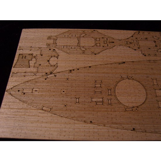 1/350 HMS Dreadnought 1907 Wooden Deck for Trumpeter kit #05328 1/350 HMS Dreadnought 1907 Wooden Deck for Trumpeter kit #05328
