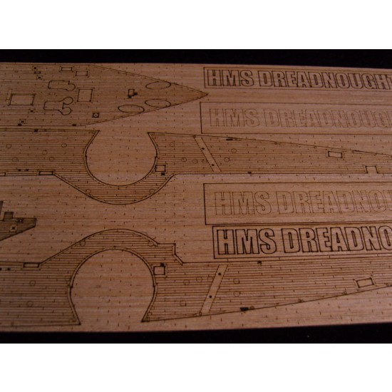 1/350 HMS Dreadnought 1907 Wooden Deck for Trumpeter kit #05328 1/350 HMS Dreadnought 1907 Wooden Deck for Trumpeter kit #05328