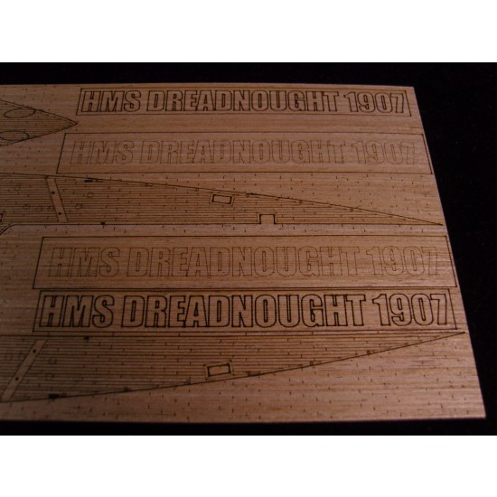 1/350 HMS Dreadnought 1907 Wooden Deck for Trumpeter kit #05328 1/350 HMS Dreadnought 1907 Wooden Deck for Trumpeter kit #05328