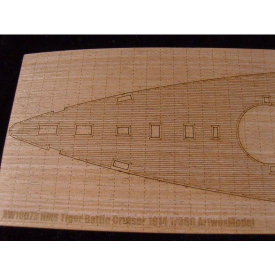 1/350 HMS Tiger Battle Cruiser 1914 Wooden Deck for Combrig kit 3534FH,3534WL 1/350 HMS Tiger Battle Cruiser 1914 Wooden Deck for Combrig kit 3534FH,3534WL