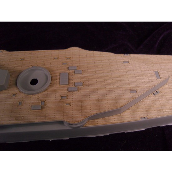 1/350 HMS Tiger Battle Cruiser 1914 Wooden Deck for Combrig kit 3534FH,3534WL 1/350 HMS Tiger Battle Cruiser 1914 Wooden Deck for Combrig kit 3534FH,3534WL
