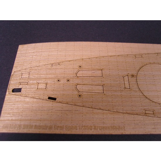 1/350 DKM Admiral Graf Spee Wooden Deck (for Trumpeter 05316) 1/350 DKM Admiral Graf Spee Wooden Deck (for Trumpeter 05316)