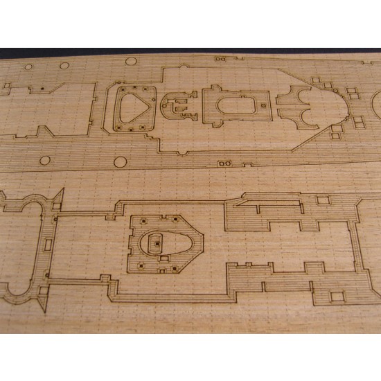 1/350 DKM Admiral Hipper Wooden Deck (for Trumpeter 05317) 1/350 DKM Admiral Hipper Wooden Deck (for Trumpeter 05317)