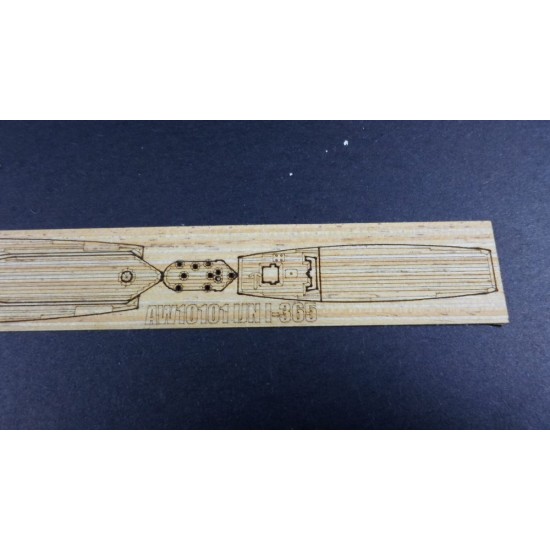 1/350 IJN Submarine I-365 Wooden Deck for Aoshima 005682 kit 1/350 IJN Submarine I-365 Wooden Deck for Aoshima 005682 kit