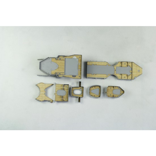 1/350 German Battleship Scharnhorst 1941 Wooden Deck Set for Dragon kit #1036 1/350 German Battleship Scharnhorst 1941 Wooden Deck Set for Dragon kit #1036