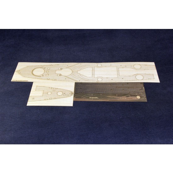 1/350 French Navy Dunkirk Dunkerque Battleship Wooden Deck for Hobby Boss #86506 1/350 French Navy Dunkirk Dunkerque Battleship Wooden Deck for Hobby Boss #86506