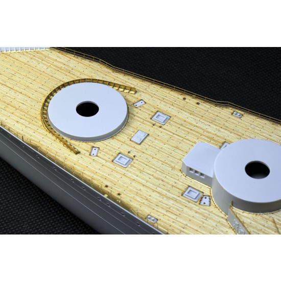 1/350 French Navy Dunkirk Dunkerque Battleship Wooden Deck for Hobby Boss #86506 1/350 French Navy Dunkirk Dunkerque Battleship Wooden Deck for Hobby Boss #86506