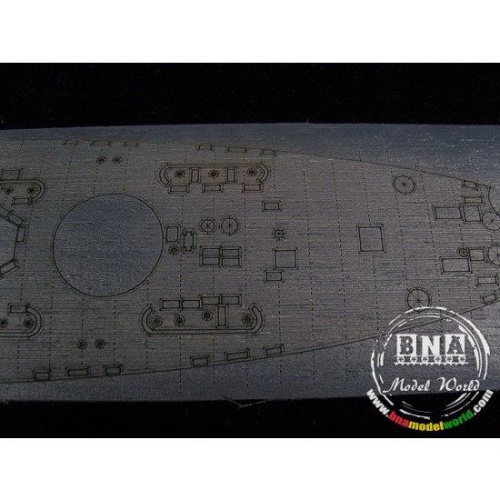 1/700 USS North Carolina BB-55 Wooden Deck for Trumpeter kit #05734 1/700 USS North Carolina BB-55 Wooden Deck for Trumpeter kit #05734