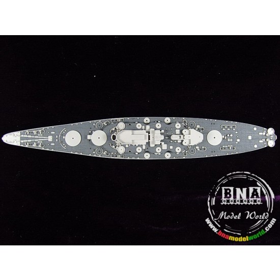 1/700 USS North Carolina BB-55 Wooden Deck for Trumpeter kit #05734 1/700 USS North Carolina BB-55 Wooden Deck for Trumpeter kit #05734