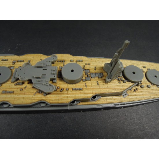 1/700 Japanese Navy Battleship Fuso 1944 Wooden Deck for Fujimi kit #401188