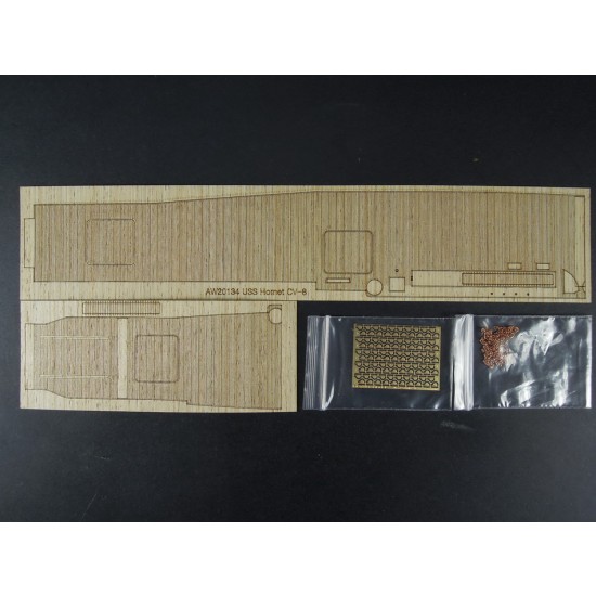 1/700 USS Hornet CV-8 Wooden Deck set for Trumpeter 05727 kit 1/700 USS Hornet CV-8 Wooden Deck set for Trumpeter 05727 kit