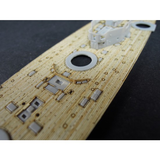1/700 HMS Dreadnought 1907 Wooden Deck set for Trumpeter 06704 kit 1/700 HMS Dreadnought 1907 Wooden Deck set for Trumpeter 06704 kit