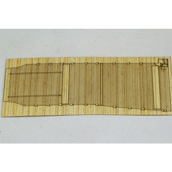 1/700 US Aircraft Carrier WASP Wooden Deck Set with Photoetch for Aoshima kit #010303 1/700 US Aircraft Carrier WASP Wooden Deck Set with Photoetch for Aoshima kit #010303