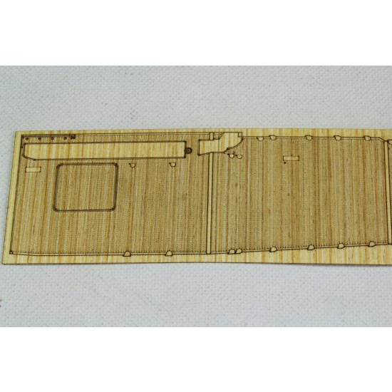 1/700 US Aircraft Carrier WASP Wooden Deck Set with Photoetch for Aoshima kit #010303 1/700 US Aircraft Carrier WASP Wooden Deck Set with Photoetch for Aoshima kit #010303
