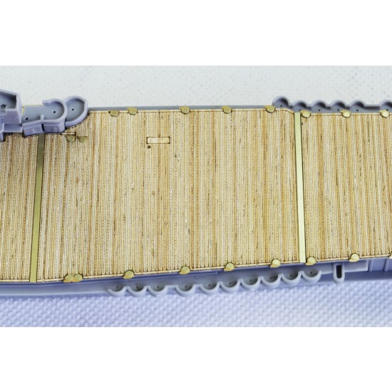 1/700 US Aircraft Carrier WASP Wooden Deck Set with Photoetch for Aoshima kit #010303 1/700 US Aircraft Carrier WASP Wooden Deck Set with Photoetch for Aoshima kit #010303