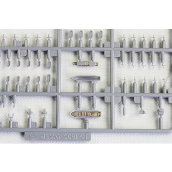 1/700 US Aircraft Carrier WASP Wooden Deck Set with Photoetch for Aoshima kit #010303 1/700 US Aircraft Carrier WASP Wooden Deck Set with Photoetch for Aoshima kit #010303