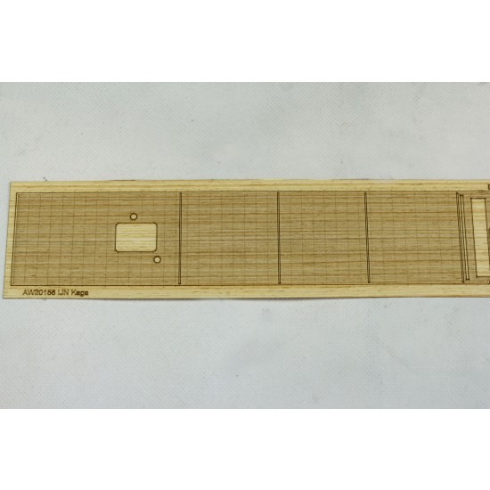 1/700 IJN Aircraft Carrier Kaga Wooden Deck Set with Photoetch for Fujimi kit #431253