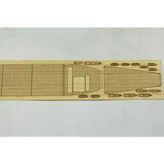 1/700 IJN Aircraft Carrier Kaga Wooden Deck Set with Photoetch for Fujimi kit #431253 1/700 IJN Aircraft Carrier Kaga Wooden Deck Set with Photoetch for Fujimi kit #431253