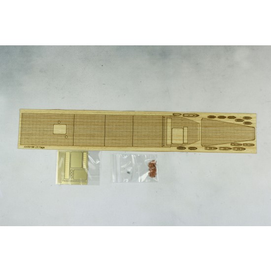 1/700 IJN Aircraft Carrier Kaga Wooden Deck Set with Photoetch for Fujimi kit #431253 1/700 IJN Aircraft Carrier Kaga Wooden Deck Set with Photoetch for Fujimi kit #431253