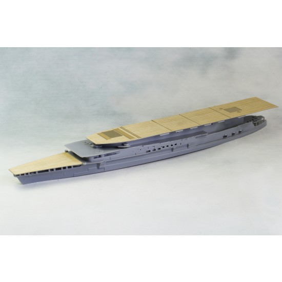 1/700 IJN Aircraft Carrier Kaga Wooden Deck Set with Photoetch for Fujimi kit #431253