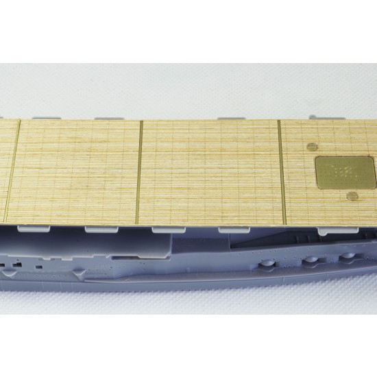 1/700 IJN Aircraft Carrier Kaga Wooden Deck Set with Photoetch for Fujimi kit #431253