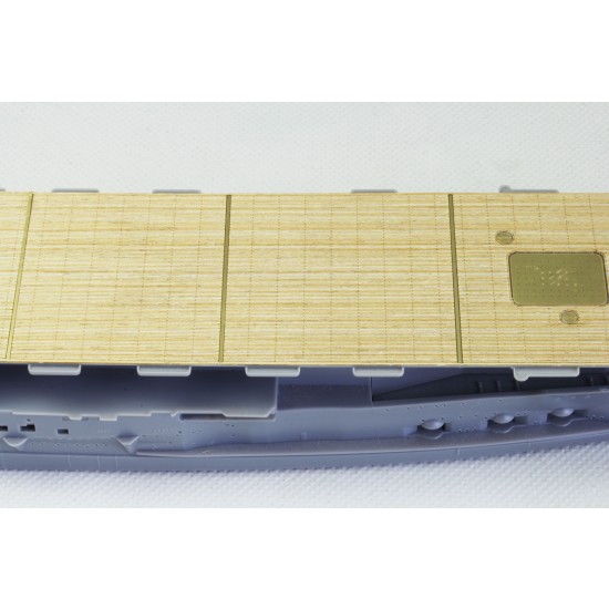 1/700 IJN Aircraft Carrier Kaga Wooden Deck Set with Photoetch for Fujimi kit #431253 1/700 IJN Aircraft Carrier Kaga Wooden Deck Set with Photoetch for Fujimi kit #431253