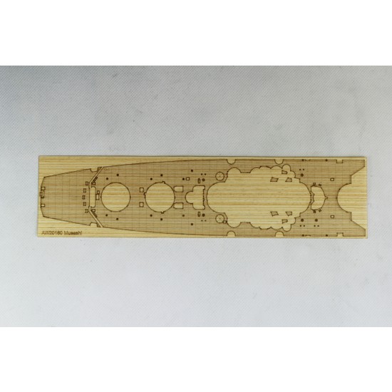 1/700 Japanese Battleship Musashi Next 002 Wooden Deck Set for Fujimi kit #460024 1/700 Japanese Battleship Musashi Next 002 Wooden Deck Set for Fujimi kit #460024