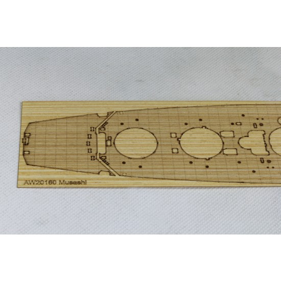 1/700 Japanese Battleship Musashi Next 002 Wooden Deck Set for Fujimi kit #460024 1/700 Japanese Battleship Musashi Next 002 Wooden Deck Set for Fujimi kit #460024