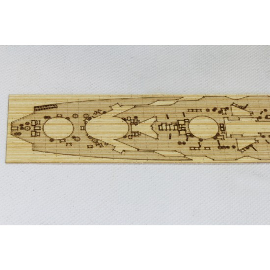 1/700 Japanese Battleship Fuso 1941 Wooden Deck Set for Fujimi kit #401171 1/700 Japanese Battleship Fuso 1941 Wooden Deck Set for Fujimi kit #401171