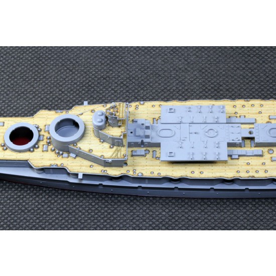 1/700 IJN Battlecruiser Kongo 1914 Wooden Deck w/PE Sheet for Kajika #KM70001 1/700 IJN Battlecruiser Kongo 1914 Wooden Deck w/PE Sheet for Kajika #KM70001