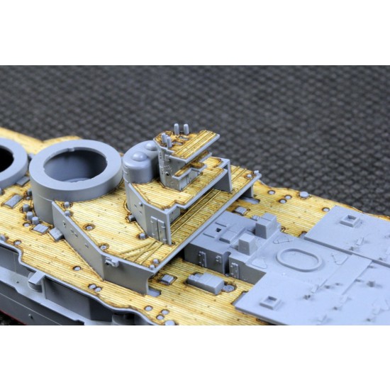 1/700 IJN Battlecruiser Kongo 1914 Wooden Deck w/PE Sheet for Kajika #KM70001 1/700 IJN Battlecruiser Kongo 1914 Wooden Deck w/PE Sheet for Kajika #KM70001