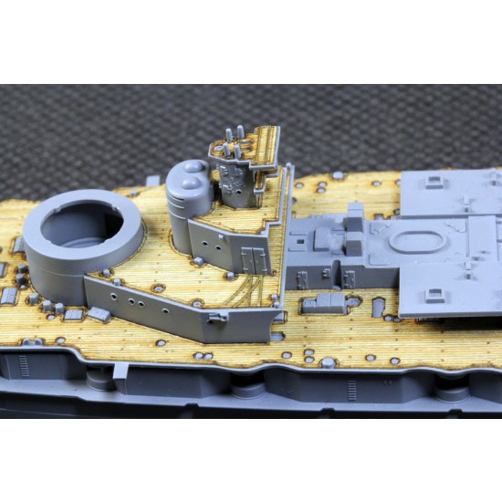 1/700 IJN Battlecruiser Kongo 1914 Wooden Deck w/PE Sheet for Kajika #KM70001 1/700 IJN Battlecruiser Kongo 1914 Wooden Deck w/PE Sheet for Kajika #KM70001